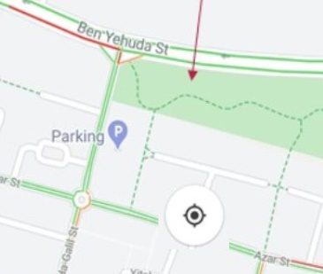 Map of Kfar Saba park